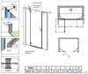 Radaway Torrenta DWJS drzwi wnękowe 170 lewe przejrzyste 1320812-01-01L/1320420-01-01